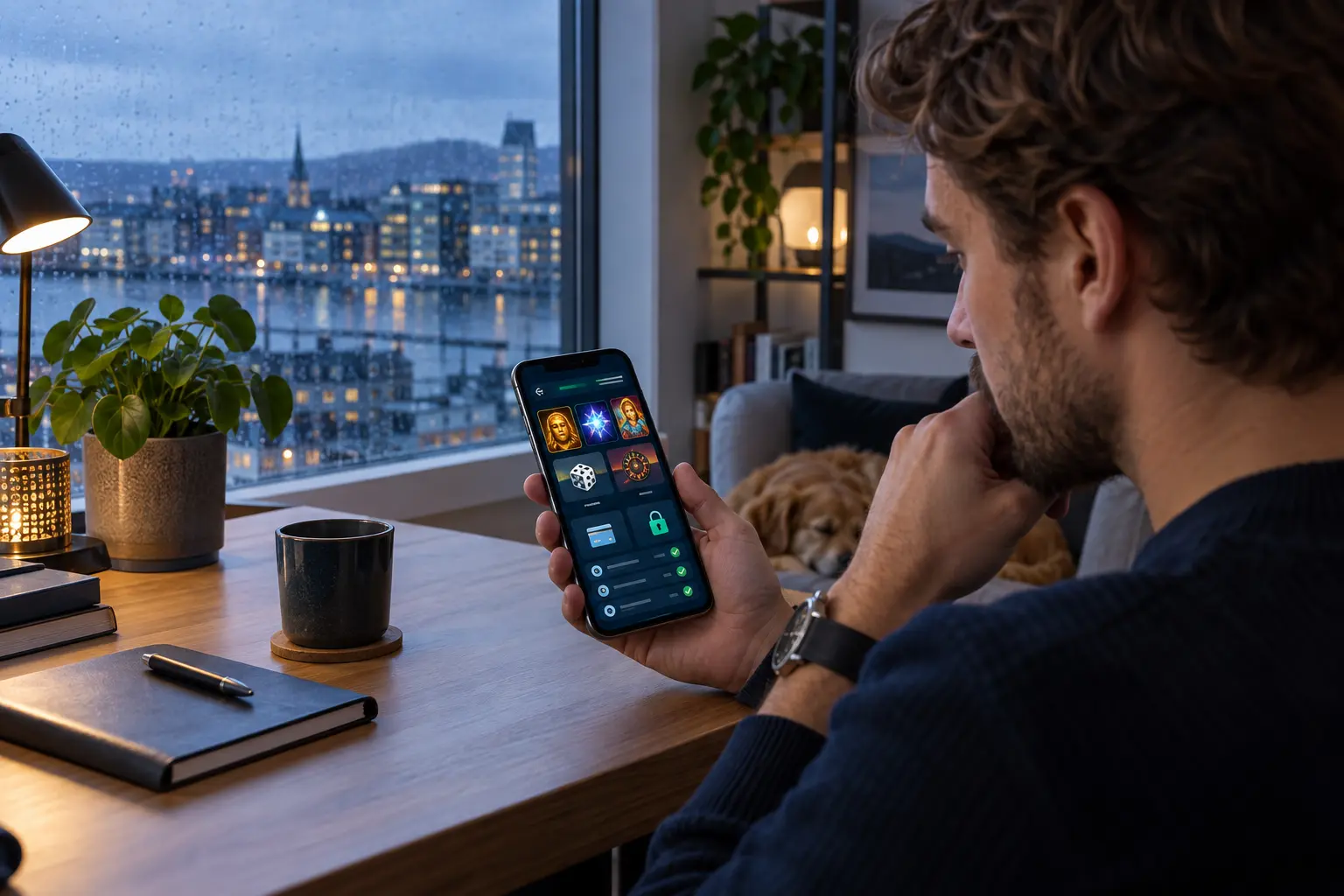 Norsk spiller som sammenligner nettcasino på mobil